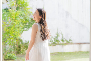 Naklejka premium 女性 ビューティ