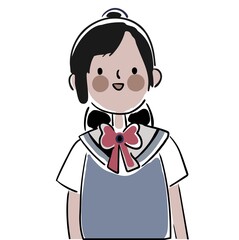 Abstract vector of a beautiful woman