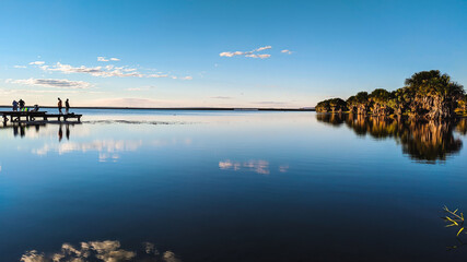 evening in the lake