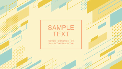 フラットデザインフレーム　ライン	