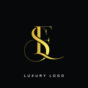 ES letter logo alphabet monogram icon symbol