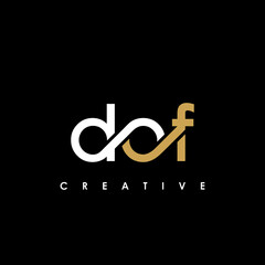 DOF Letter Initial Logo Design Template Vector Illustration