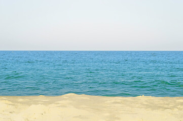 Fototapeta na wymiar Layers - Beach Sand Water and Sky