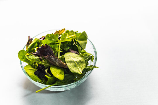 a bowl full of spinach salad