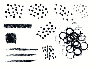 isolated brush stroke vector
