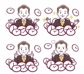 時計の中にいる人