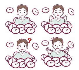 時計の中にいる人