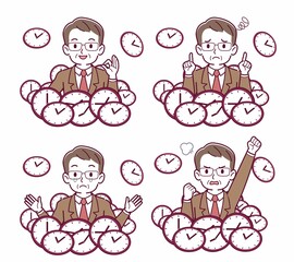 時計の中にいる人