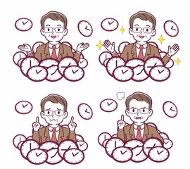 時計の中にいる人