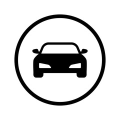 car transport sign icon vector