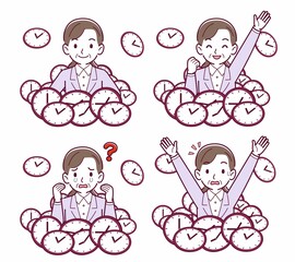 時計の中にいる人