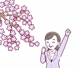 お花見をする人