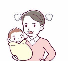 生まれたばかりの赤ちゃんと