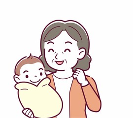 生まれたばかりの赤ちゃんと