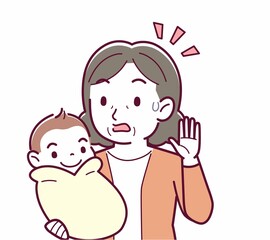 生まれたばかりの赤ちゃんと