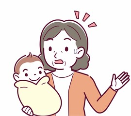 生まれたばかりの赤ちゃんと