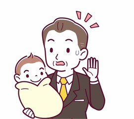生まれたばかりの赤ちゃんと