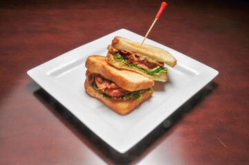 Bacon Lettuce and Tomato Sandwich