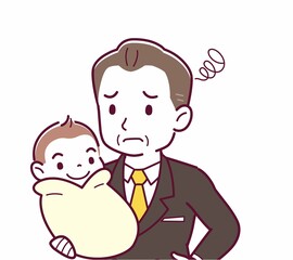 生まれたばかりの赤ちゃんと