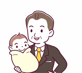 生まれたばかりの赤ちゃんと