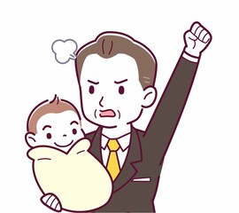 生まれたばかりの赤ちゃんと