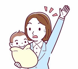 生まれたばかりの赤ちゃんと