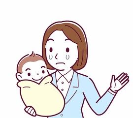 生まれたばかりの赤ちゃんと