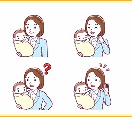 生まれたばかりの赤ちゃんと