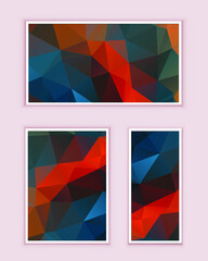 Polygonal Mosaic Background, Low Poly Style, Vector illustration, Business Design Templates