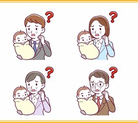 生まれたばかりの赤ちゃんと