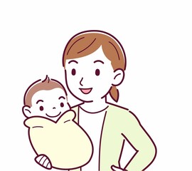 生まれたばかりの赤ちゃんと