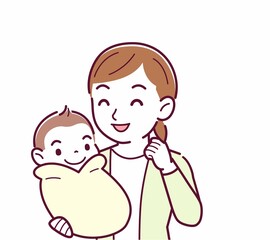 生まれたばかりの赤ちゃんと