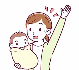 生まれたばかりの赤ちゃんと