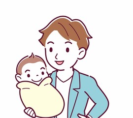 生まれたばかりの赤ちゃんと