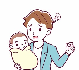 生まれたばかりの赤ちゃんと