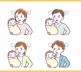 生まれたばかりの赤ちゃんと