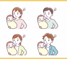 生まれたばかりの赤ちゃんと