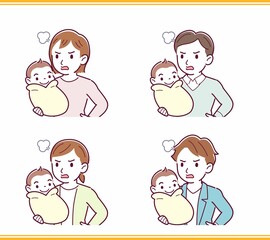 生まれたばかりの赤ちゃんと