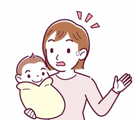 生まれたばかりの赤ちゃんと