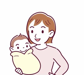 生まれたばかりの赤ちゃんと