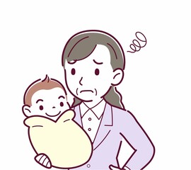 生まれたばかりの赤ちゃんと