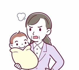 生まれたばかりの赤ちゃんと