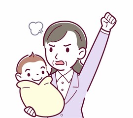 生まれたばかりの赤ちゃんと