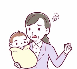 生まれたばかりの赤ちゃんと