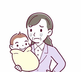 生まれたばかりの赤ちゃんと