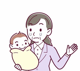 生まれたばかりの赤ちゃんと