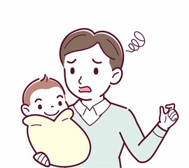 生まれたばかりの赤ちゃんと