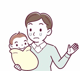 生まれたばかりの赤ちゃんと