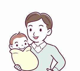 生まれたばかりの赤ちゃんと