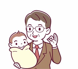 生まれたばかりの赤ちゃんと
